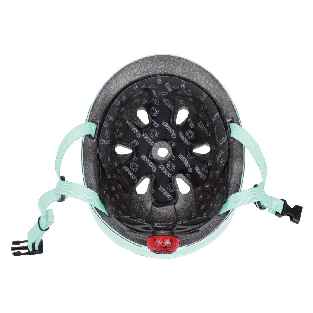 Globber® Otroška čelada z lučko XXS/XS ( 45-51cm ) Pastel Green Globber