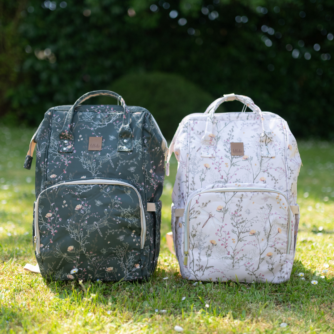 KikkaBoo® Previjalni nahrbtnik Siena Luxe Secret Garden Beige KikkaBoo