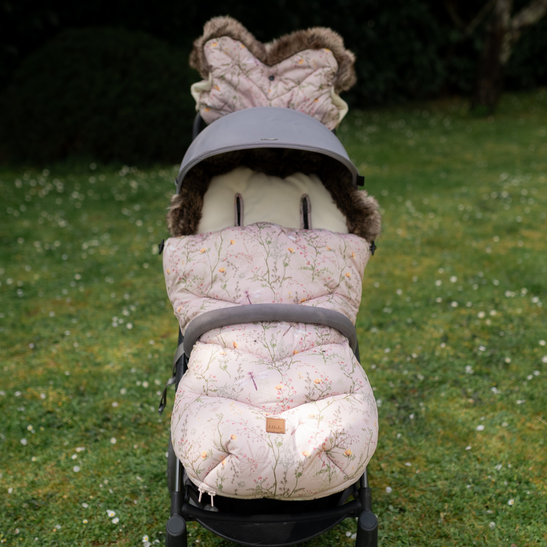 KikkaBoo® Enojna rokavica za voziček Luxury Secret Garden Beige KikkaBoo