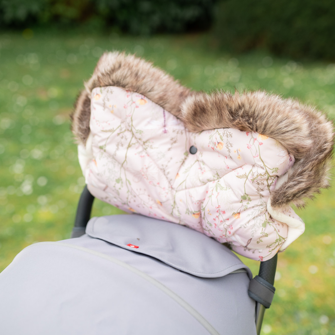 KikkaBoo® Enojna rokavica za voziček Luxury Secret Garden Beige KikkaBoo