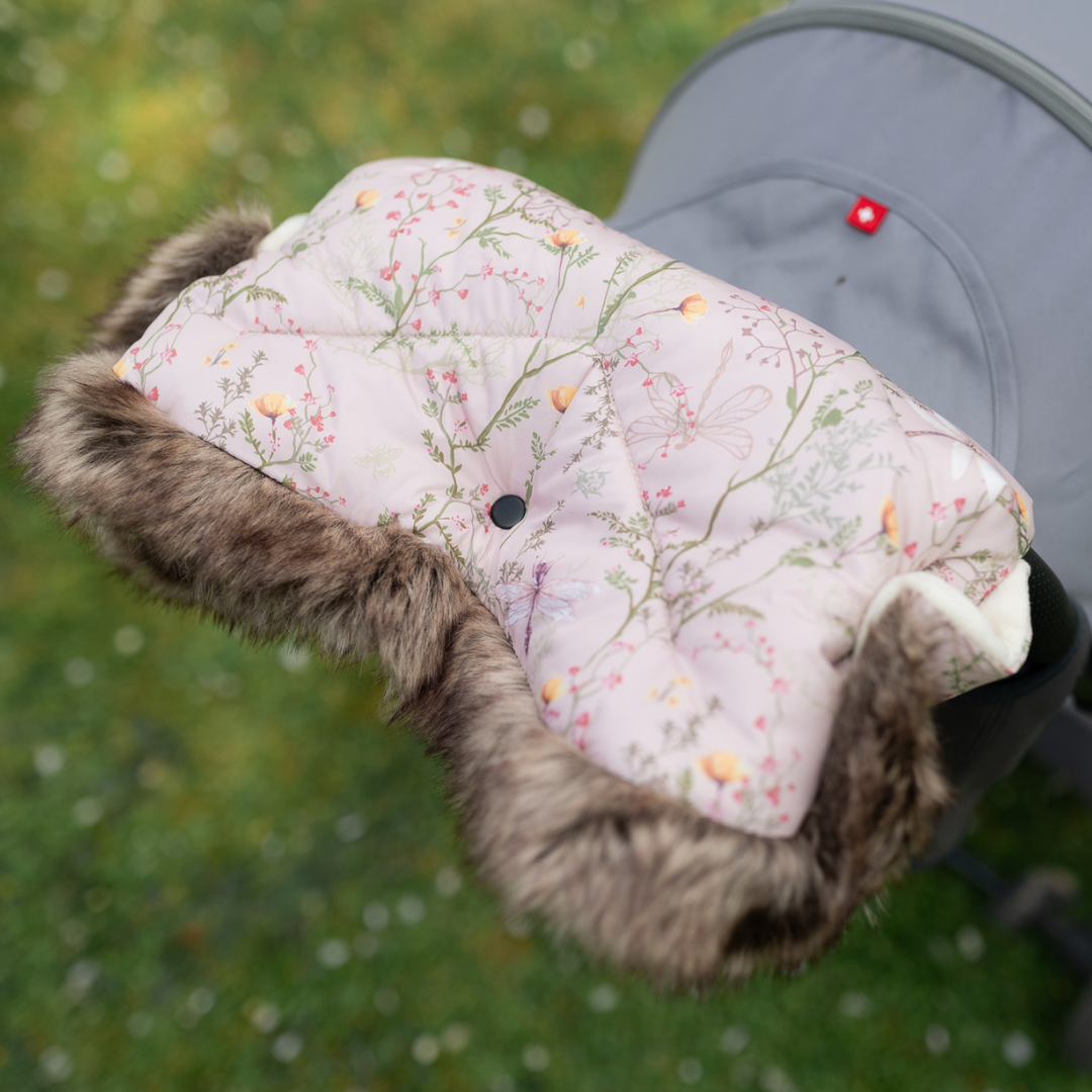 KikkaBoo® Enojna rokavica za voziček Luxury Secret Garden Beige KikkaBoo