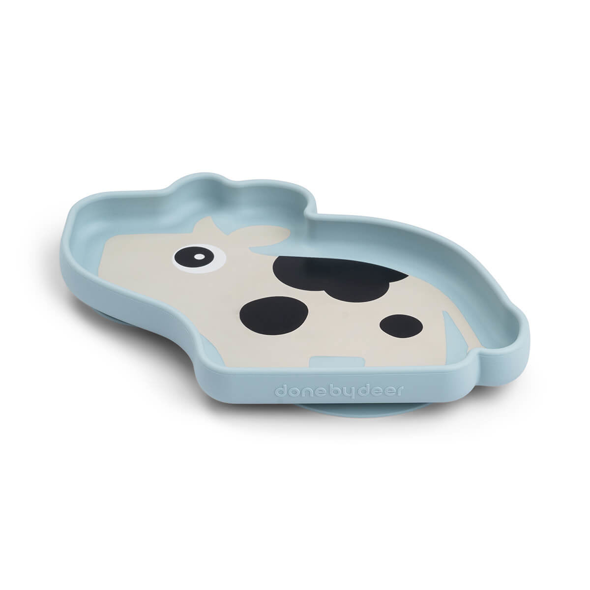 Done by Deer® Silikonski krožnik Stick&Stay Dotti Blue Done by Deer