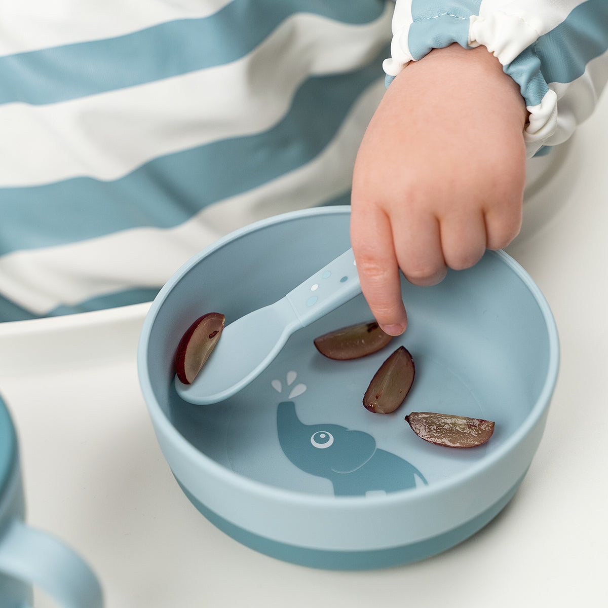 Done by Deer® Otroška skledica Foodie Elphee Blue Done by Deer