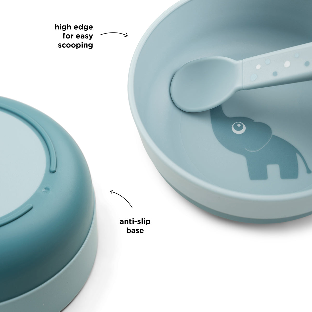 Done by Deer® Otroška skledica Foodie Elphee Blue Done by Deer