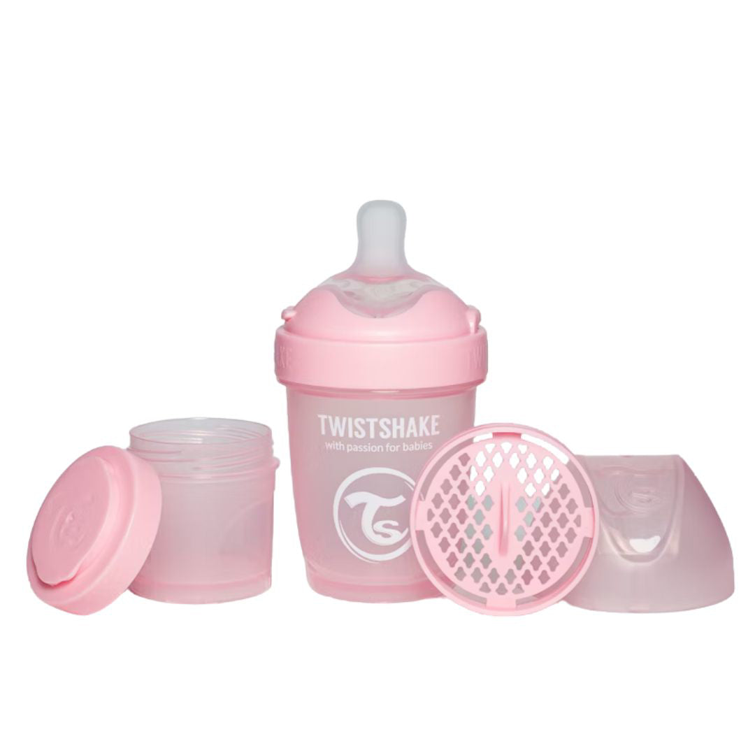 Twistshake® Steklenička PRO Double Anti-Colic 180ml Pastel Pastel Pink Twistshake