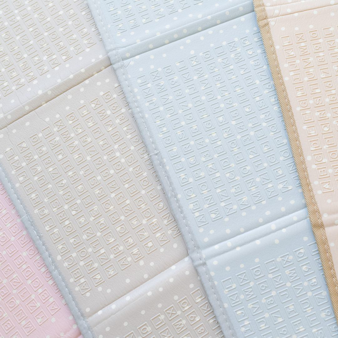 Evibell® Zložljiva igralna podloga 150x190 Dots/City Grey Evibell