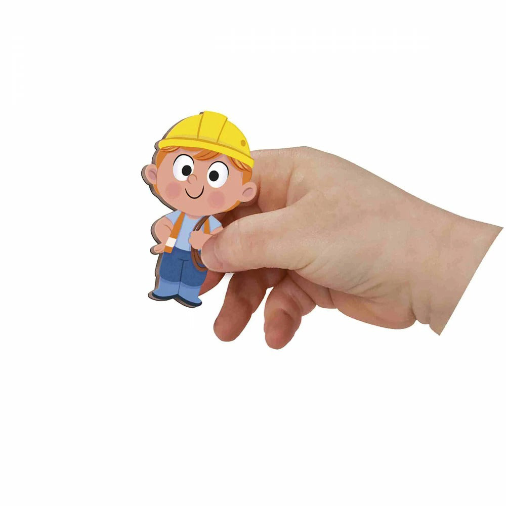 Janod® Magnetna knjiga The Building Site Janod