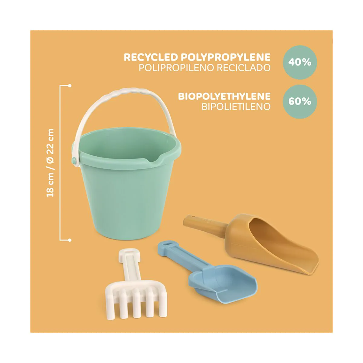 Miniland® ECO set za peskovnik Junior Miniland