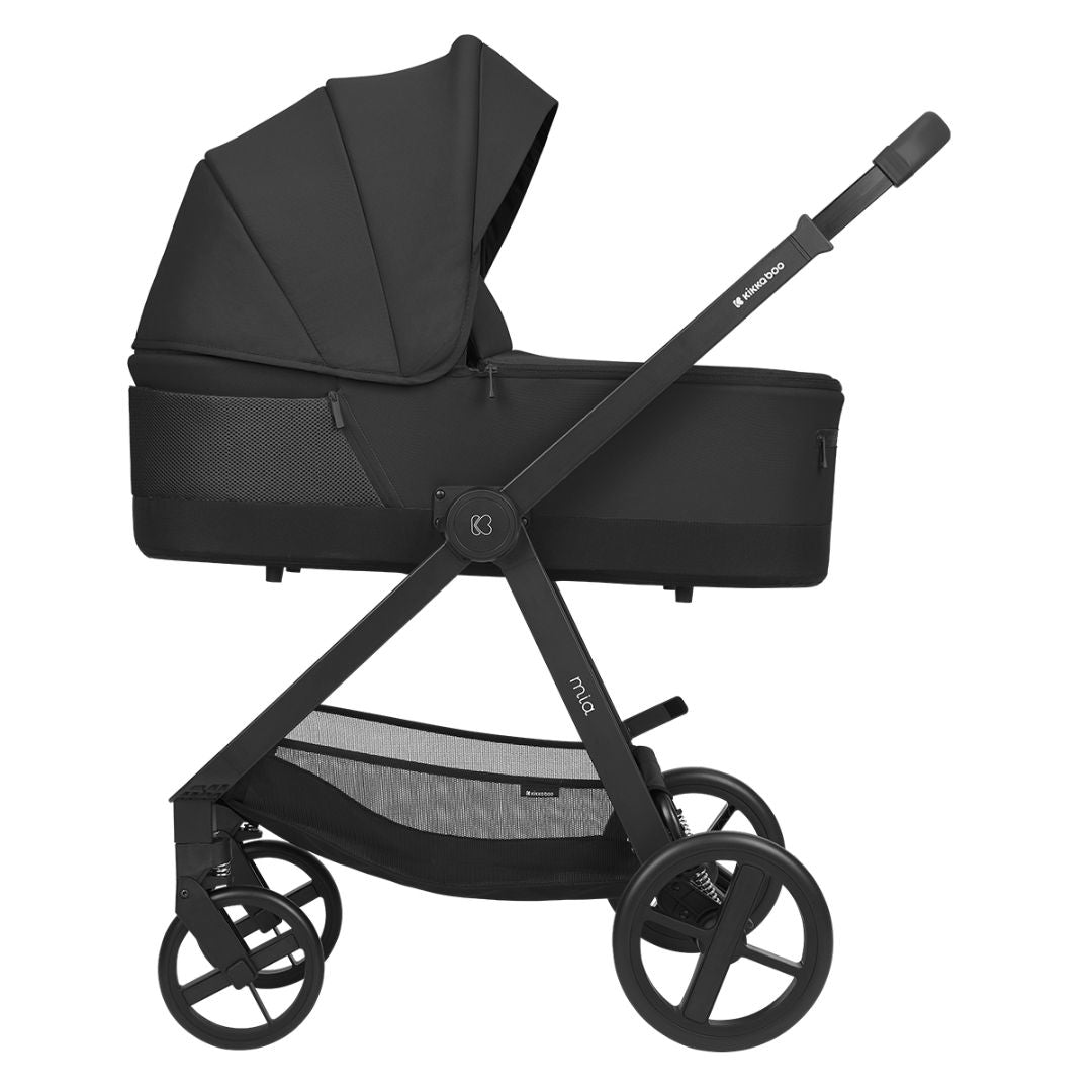 KikkaBoo® Otroški voziček s košaro 3v1 Mia Black KikkaBoo