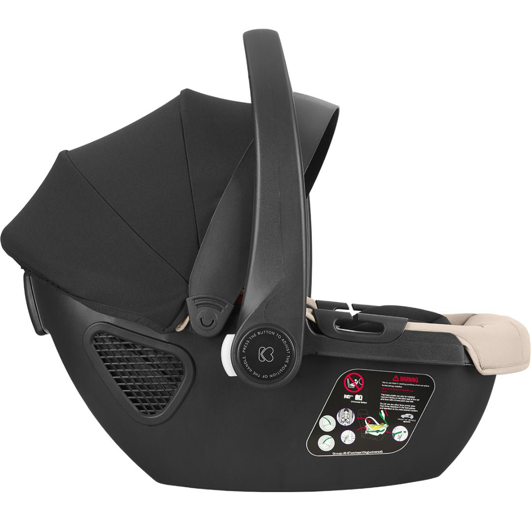 KikkaBoo® Otroški voziček s košaro 3v1 Mia Beige KikkaBoo