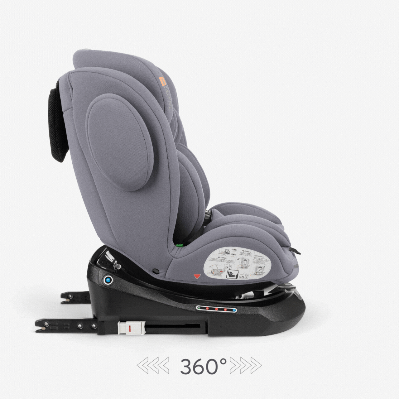 KikkaBoo® Otroški avtosedež 360° i-Felix i-SIZE (40-150 cm) Light Grey KikkaBoo