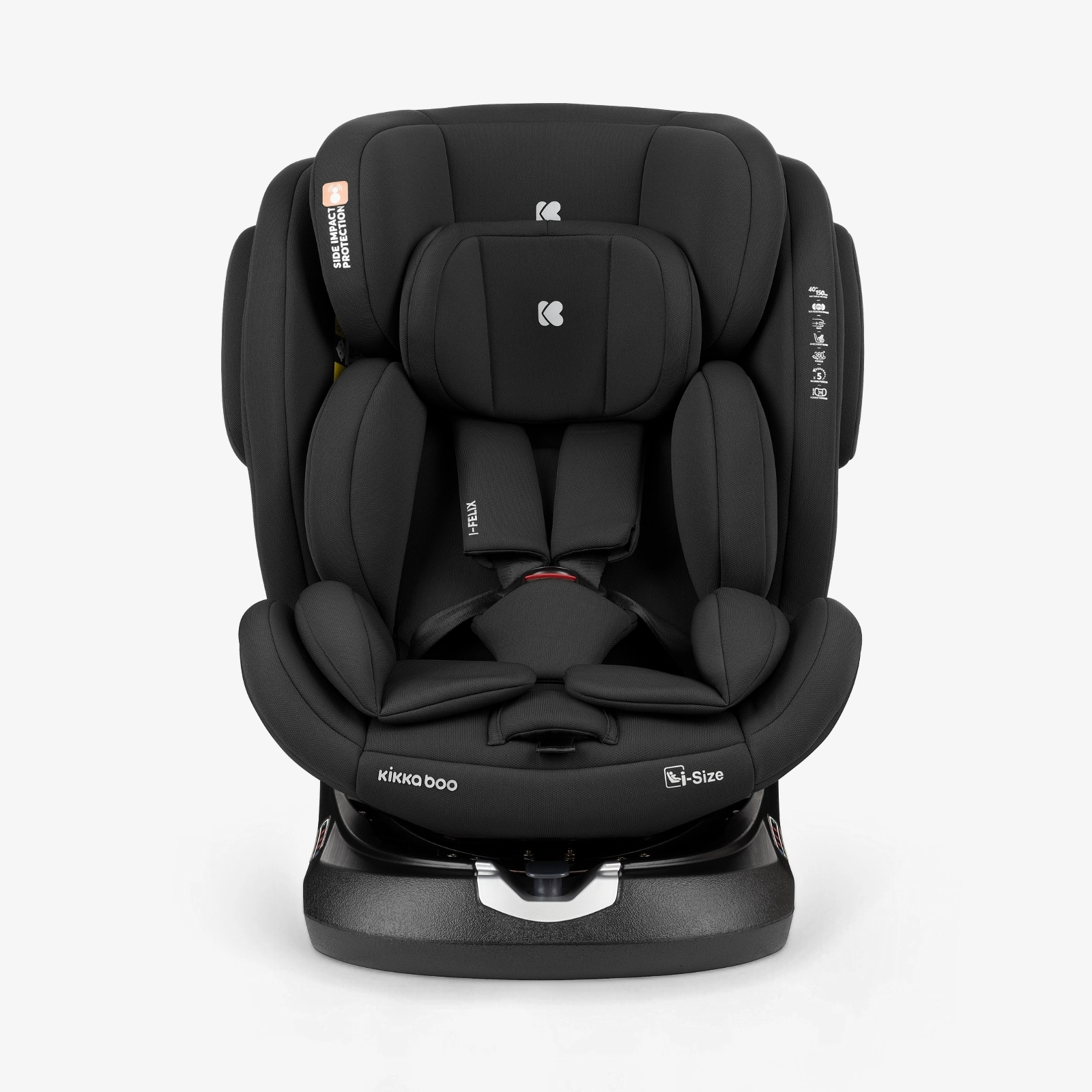KikkaBoo® Otroški avtosedež 360° i-Felix i-SIZE (40-150 cm) Black KikkaBoo
