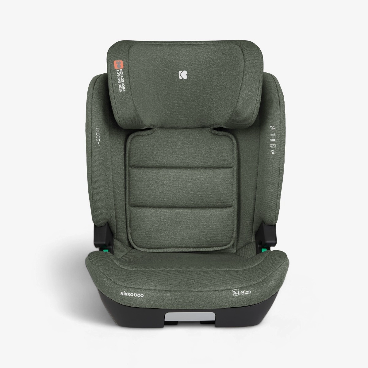KikkaBoo® Otroški avtosedež i-Scout i-SIZE (100-150 cm) Army Green KikkaBoo