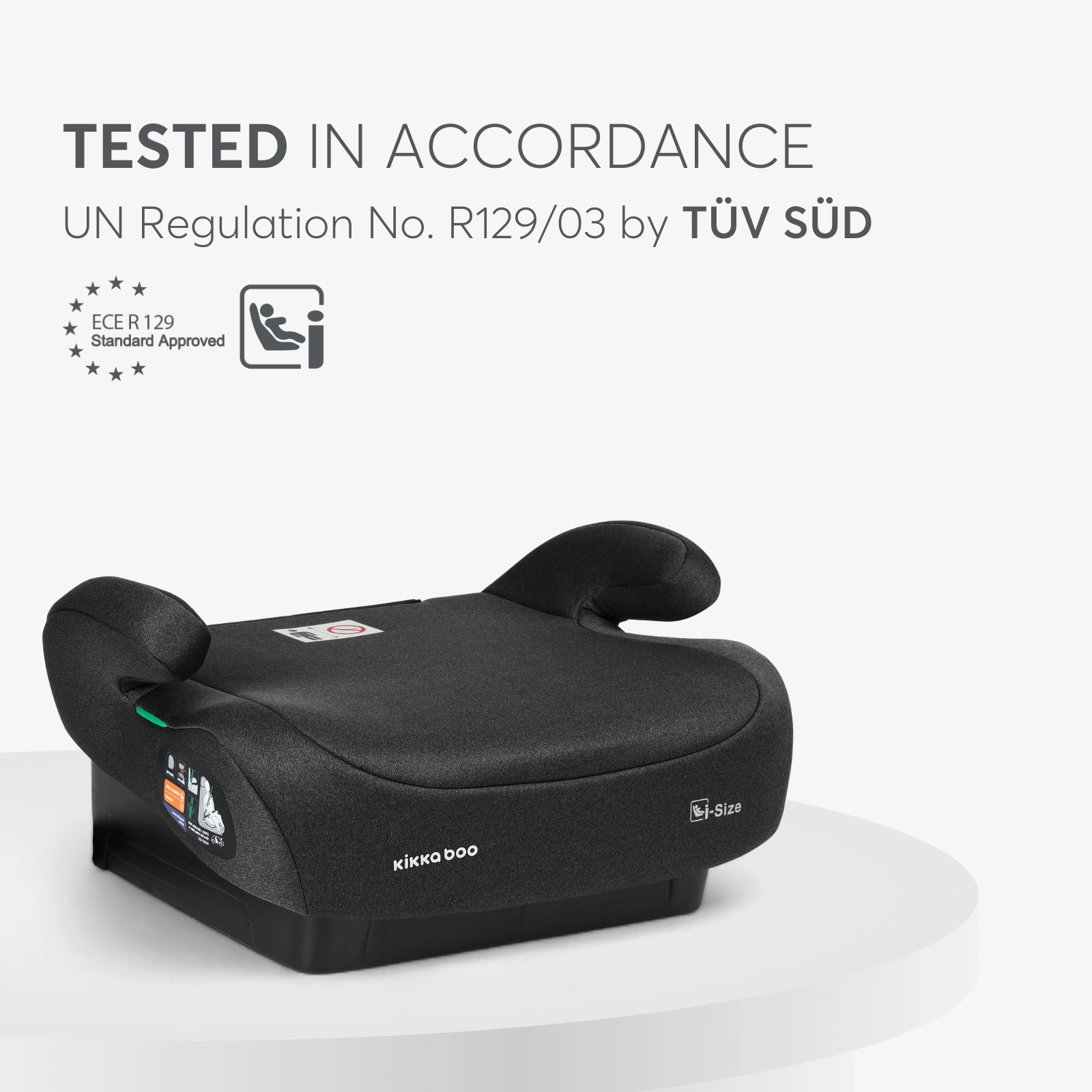 KikkaBoo® Otroški jahač i-Go i-SIZE (125-150 cm) Black KikkaBoo