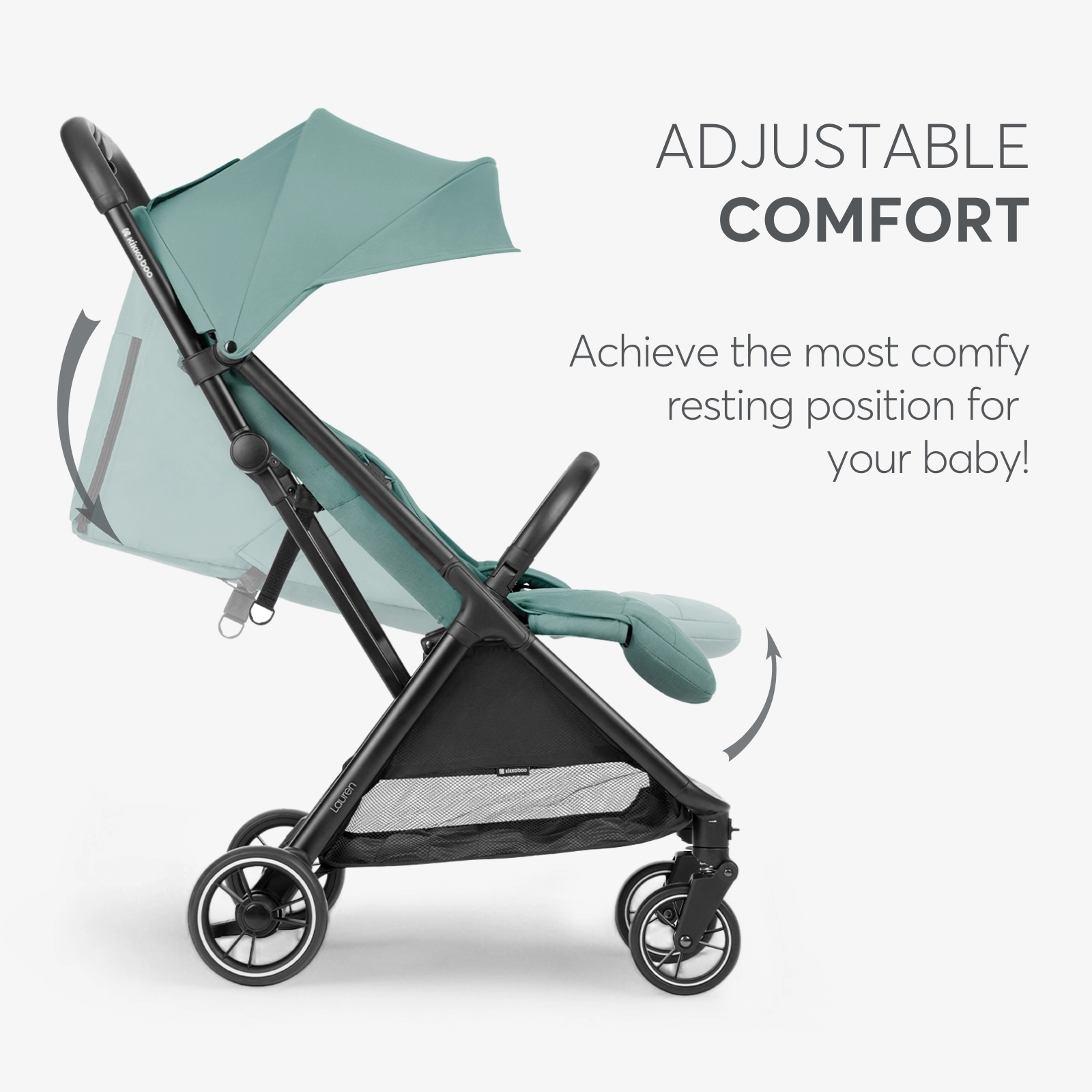 KikkaBoo® Otroški voziček Lauren Mint 2025 KikkaBoo