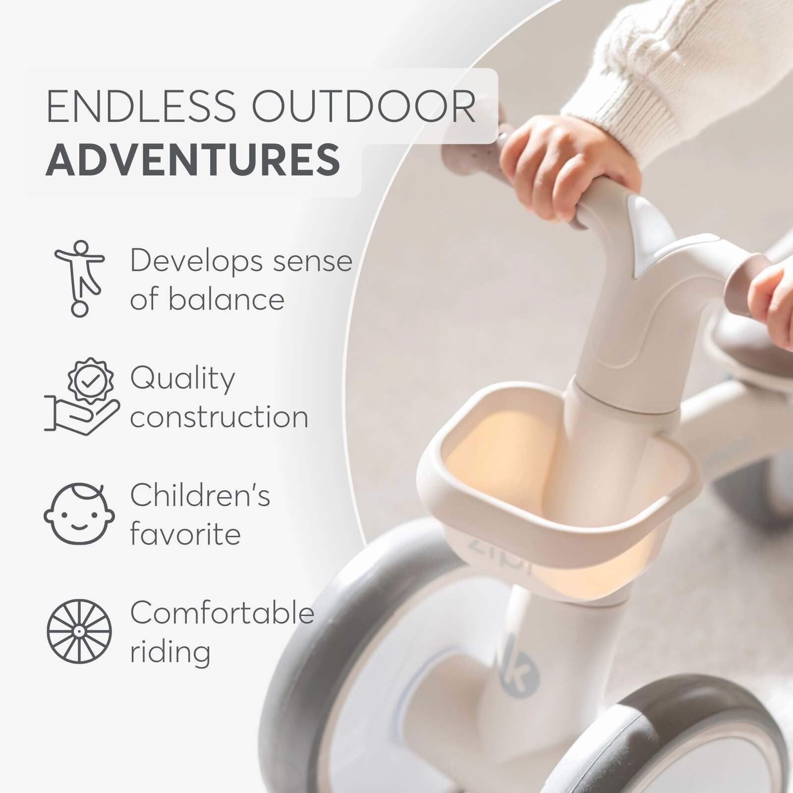 KikkaBoo® Poganjalček Zipi Beige KikkaBoo