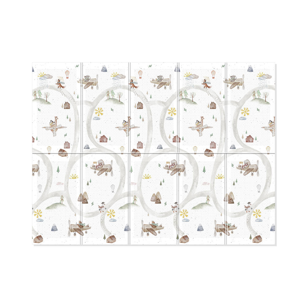 Evibell® Zložljiva igralna podloga 150x190 Terrazzo/Wanderlust Evibell