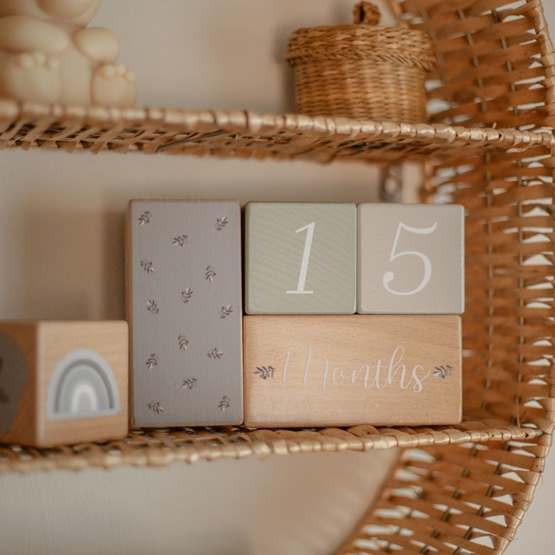 Label Label® Lesene kocke Milestone Olive Green Label Label