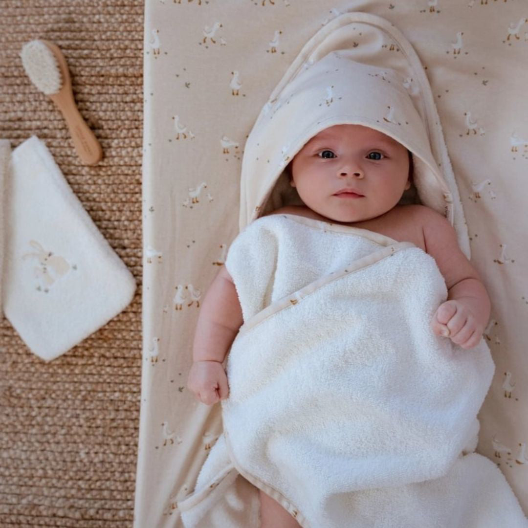 Little Dutch® Brisača s kapuco Little Goose 75x75cm Little Dutch