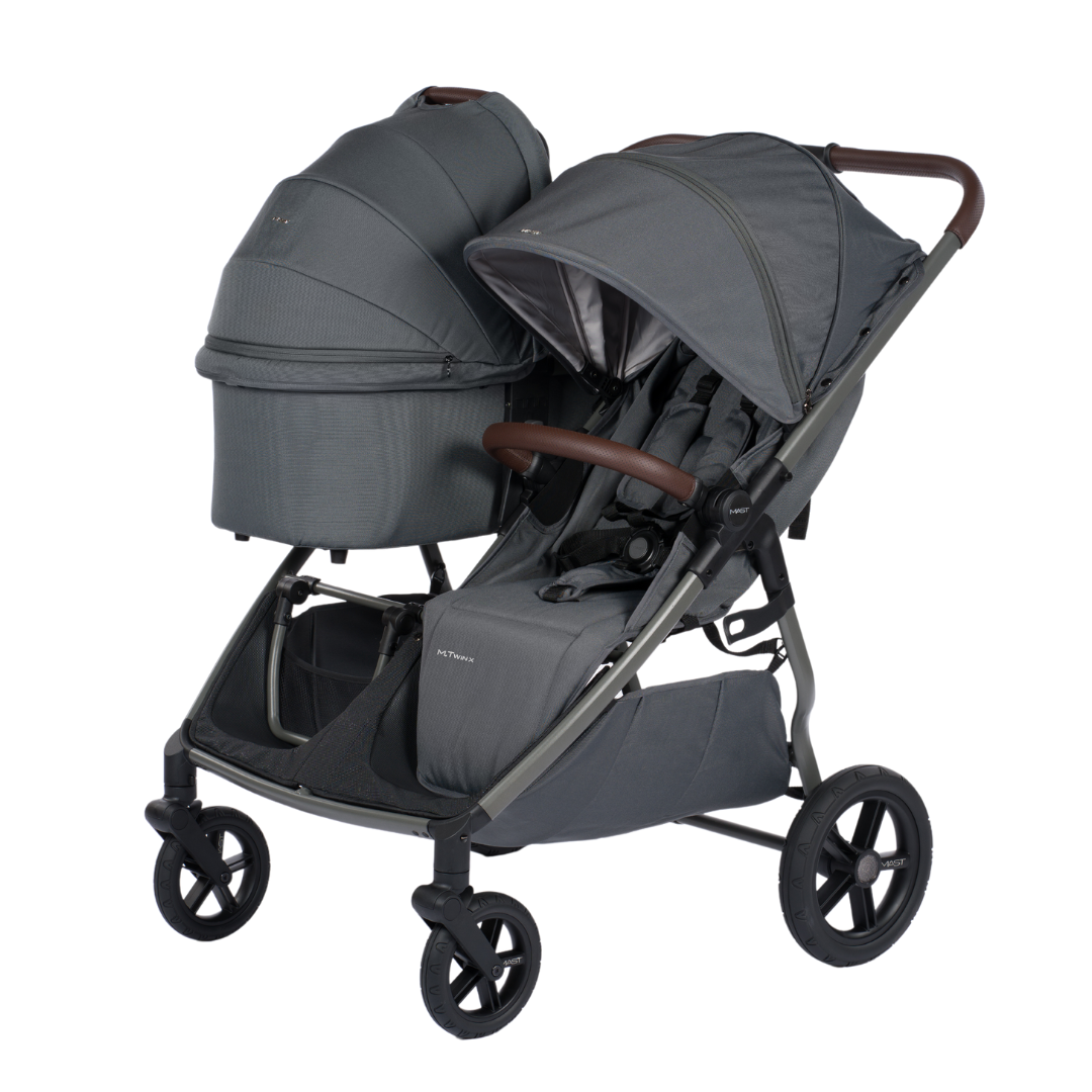 MAST® Otroški voziček TWIN X Volcanic Ash Mast