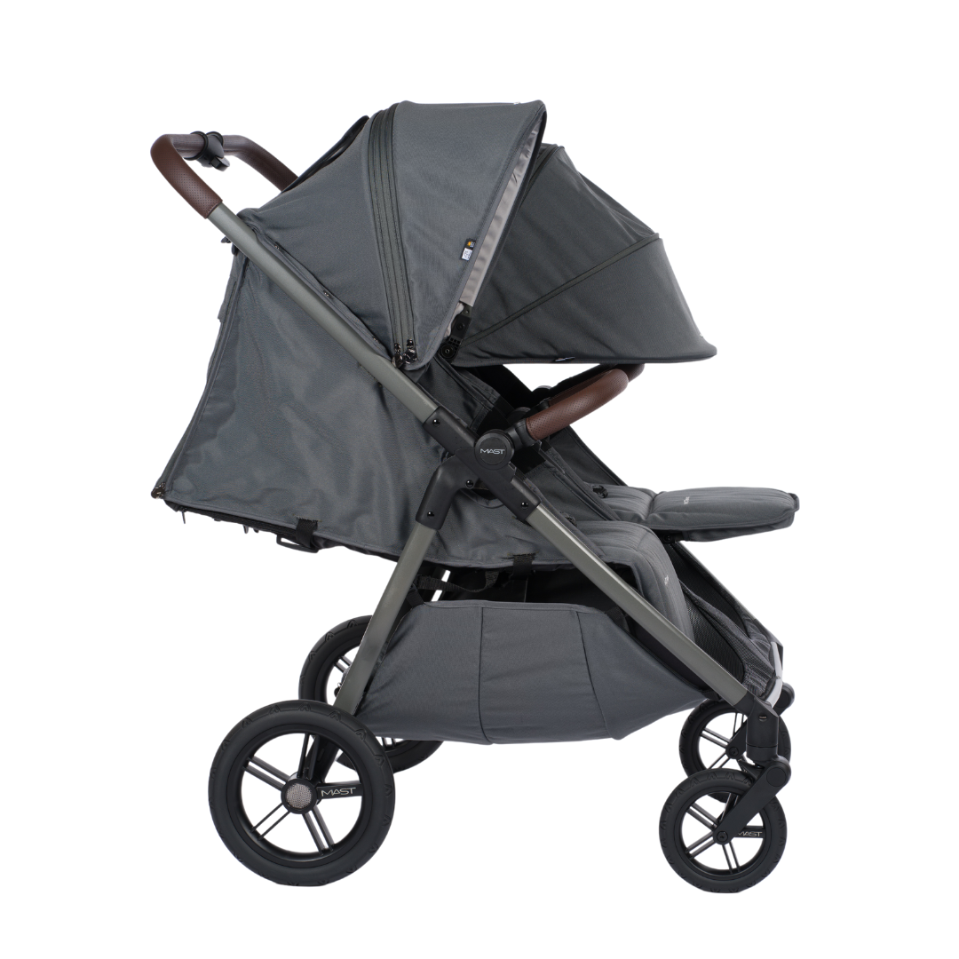 MAST® Otroški voziček TWIN X Volcanic Ash Mast