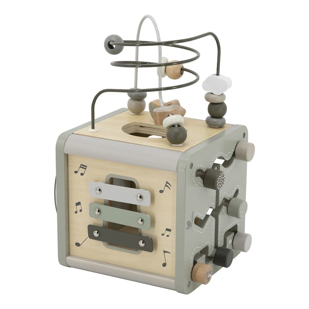 Label Label® Lesena aktivnostna kocka Olive Green