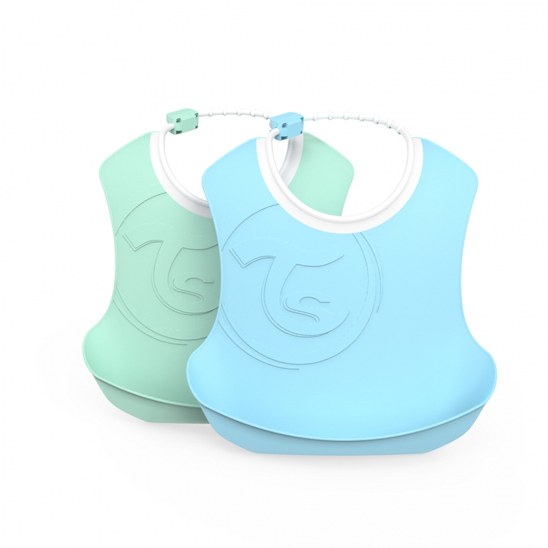 Slika za Twistshake® Dva podbradnjaka Pastel Blue & Green (4+m)