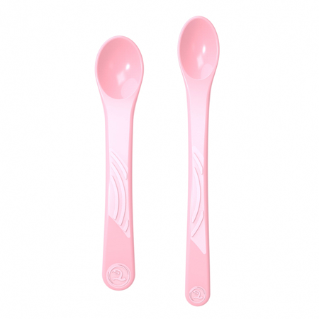 Slika Twistshake® Komplet 2 žličk (4+m) - Pastel Pink