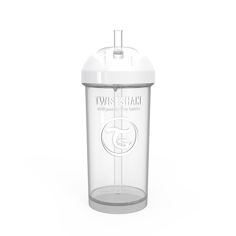 Slika za Twistshake® Bočica sa slamkom 360ml (12+m) White