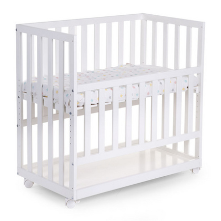 Slika Childhome® Otroška postelja na koleščkih Beech white 50x90