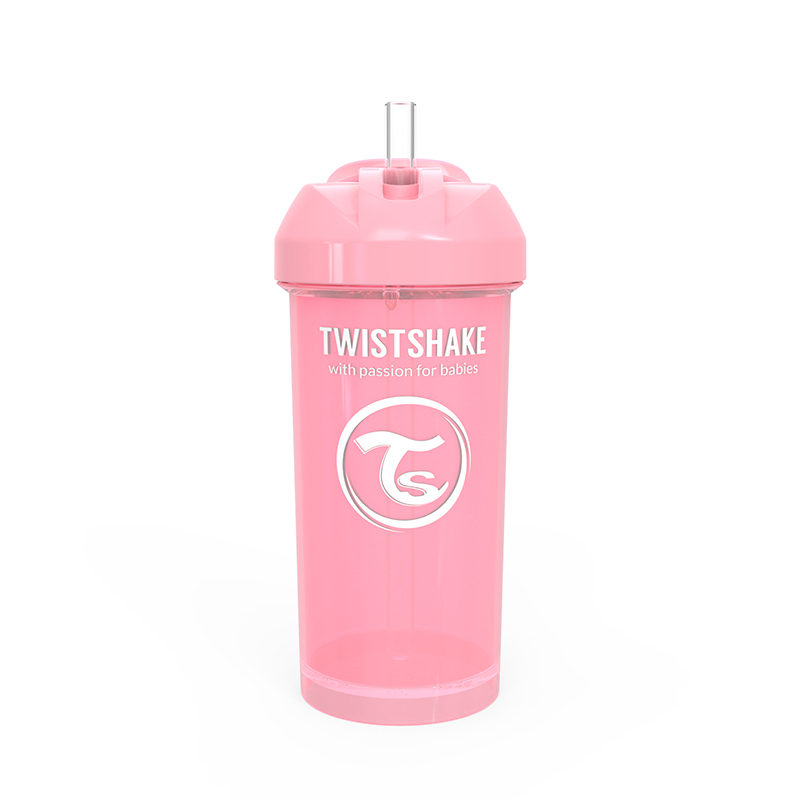 Picture of Twistshake Straw Cup 360ml (12+M) Pastel Pink