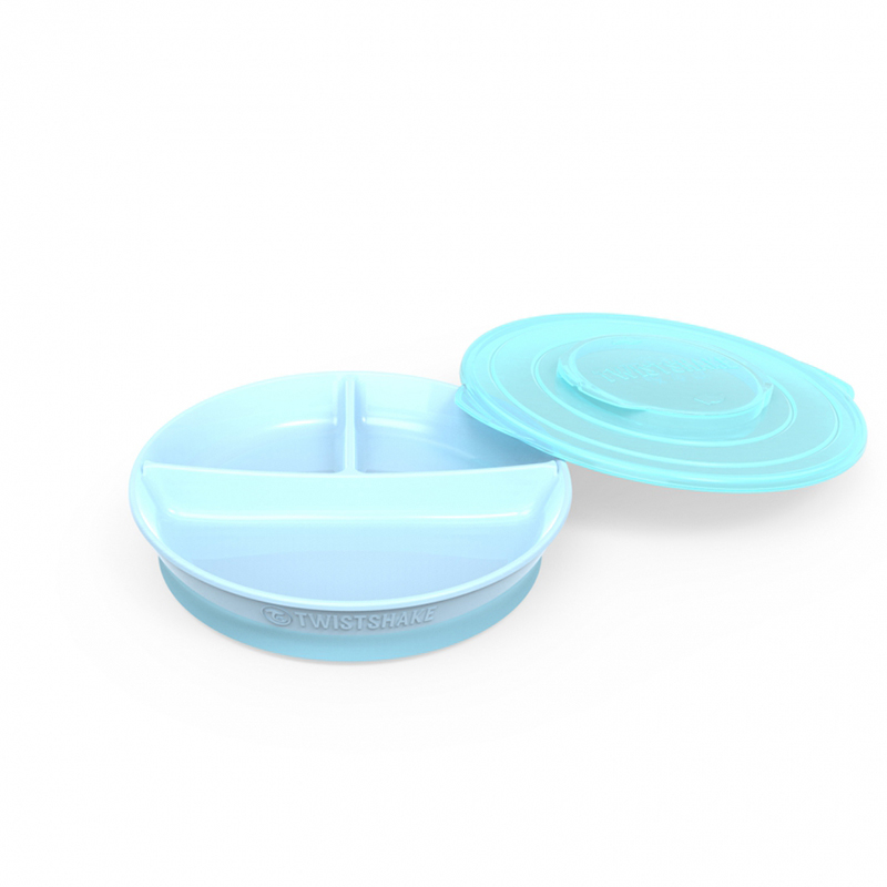 Immagine di Twistshake® Piatto a scomparti 210ml+2x90ml (6+m) Blu Pastello