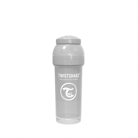 Slika Twistshake® Steklenička Anti-Colic 260ml Pastel (2+m) - Pastel Grey