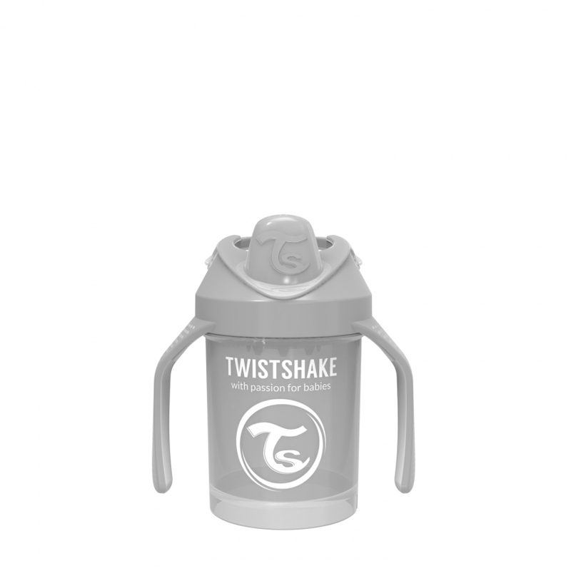 Twistshake® Lonček Mini Cup 230ml (4+m) - Pastel Grey