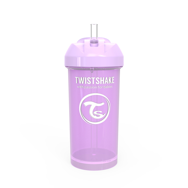 Immagine di Twistshake® Borraccia con cannuccia 360ml (12+ m) Viola Pastello