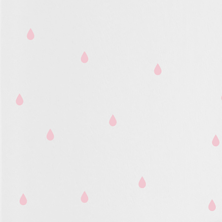 Pick Art Design® Stenske nalepke Dežne kapljice Pastelno roza