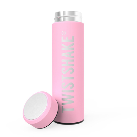 Twistshake Hot Or Cold Insulated Bottle 420ml Pastel Pink