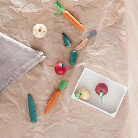 Kids Concept® Drvena košara s povrćem