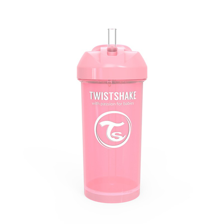 Picture of Twistshake Straw Cup 360ml (12+M) Pastel Pink