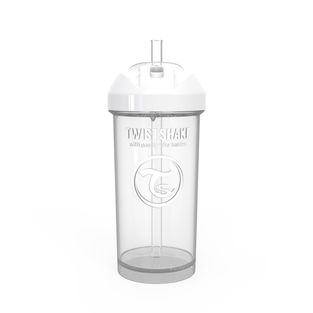 Slika za Twistshake® Bočica sa slamkom 360ml (12+m) White