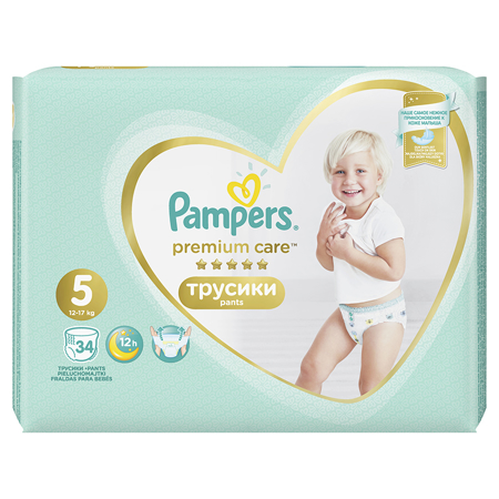 Slika Pampers® Premium Care hlačne pleničke vel. 5 (11-18 kg) 34 kosov