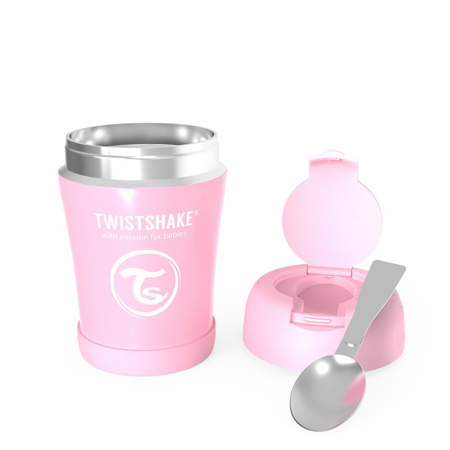 Twistshake® Termo posodica za hrano 350ml Pink