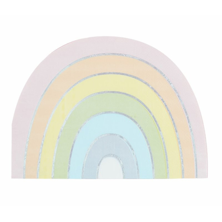 Ginger Ray® Rainbow papirnate serviete Pastel Party 16 kosov