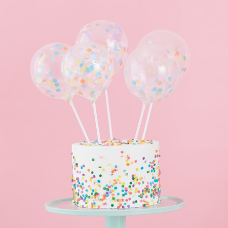 Slika Ginger Ray® Okrasni baloni za torto Pastel Party 5 kosov