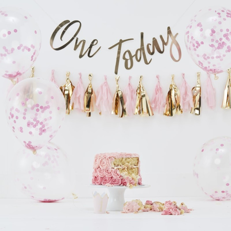Slika Ginger Ray® Cake Smash za 1. rojstni dan Pink