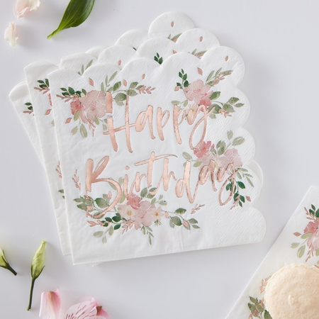 Slika Ginger Ray® Papirnate serviete Ditsy Floral 16 kosov