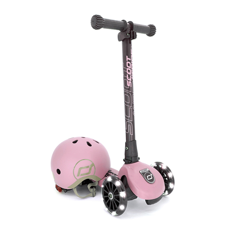 Scoot & Ride® Otroški skiro Highwaykick 3 Rose LED