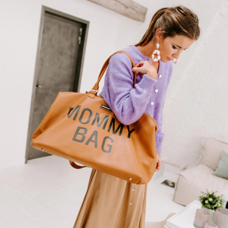Childhome® Previjalna torba Mommy Bag Leatherlook Brown