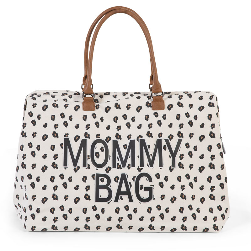 Childhome® Previjalna torba Mommy Bag Big Canvas Leopard