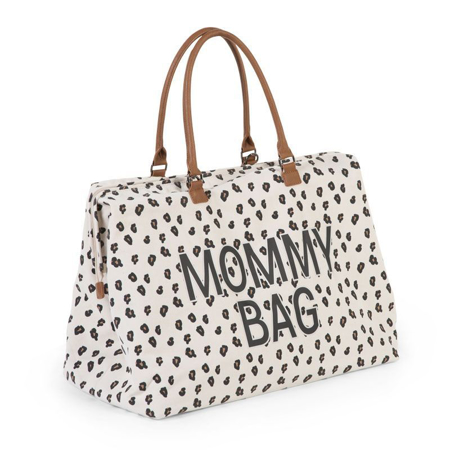 Childhome® Previjalna torba Mommy Bag Big Canvas Leopard